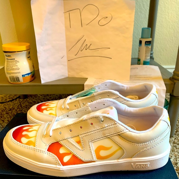 vans lowland cc flame yellow